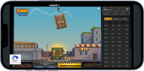 Tower Rush version mobile - interface smartphone