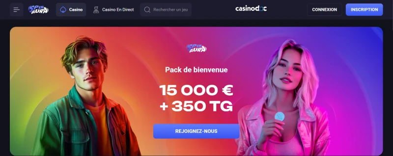 Bonus de 300% sur Spinaura Casino