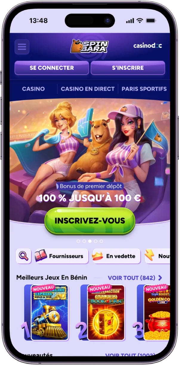 spinbara sur mobile