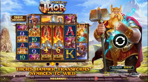 symbole thor's hammer power of thor megaways