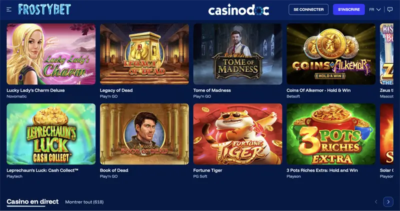 accédez au site frostybet