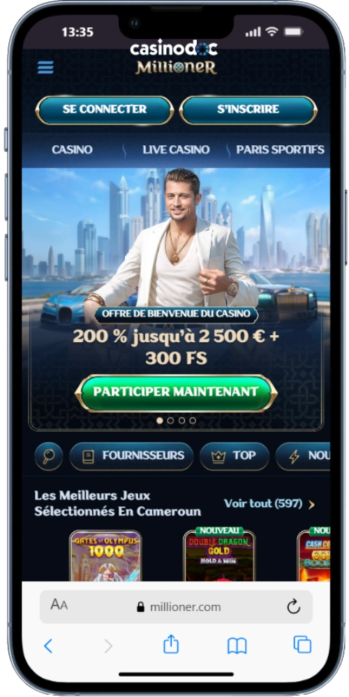millioner casino sur mobile