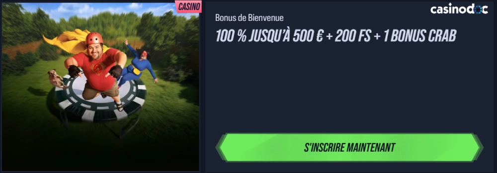 Bonus de bienvenue Vegas Hero
