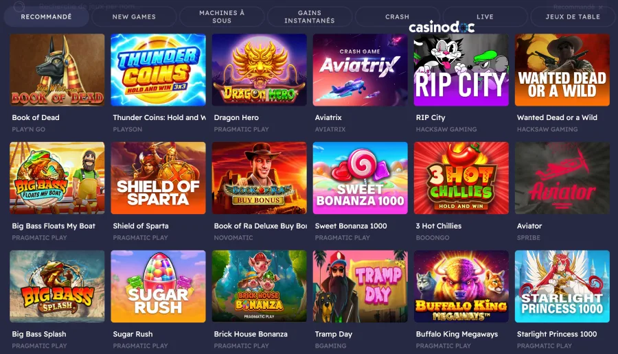 Peaches section casino