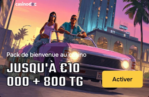 capture d’écran bonus de bienvenue gtbet