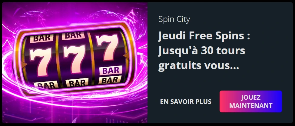 bonus spin city x7 casino