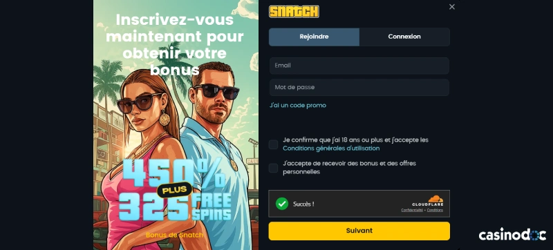 Inscription étape 3 Snatch