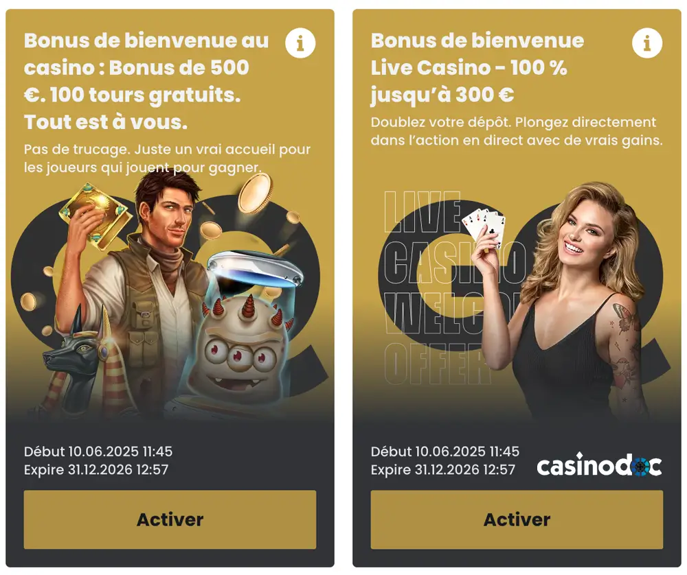 choix du bonus gqbet