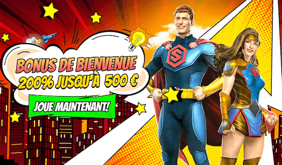Bonus de bienvenue sur le casino Stakes