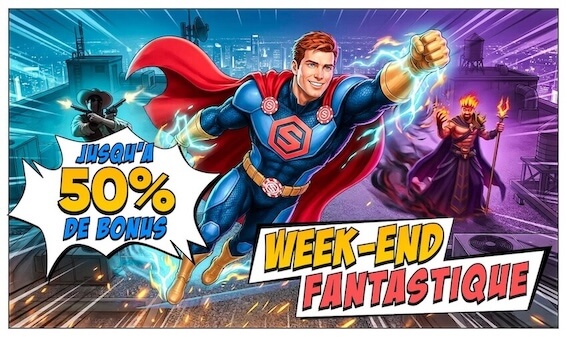 Bonus du weekend de 50% sur Stakes Casino