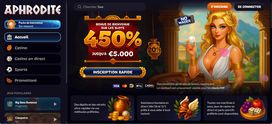 aphrodite casino apple pay