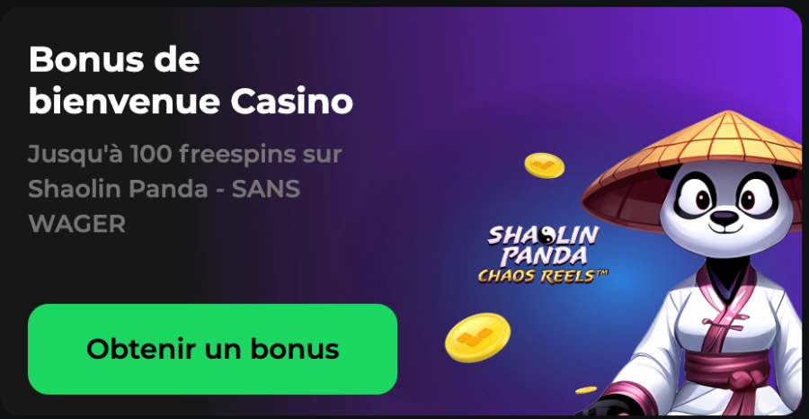 Shaolin Panda free spins Betify
