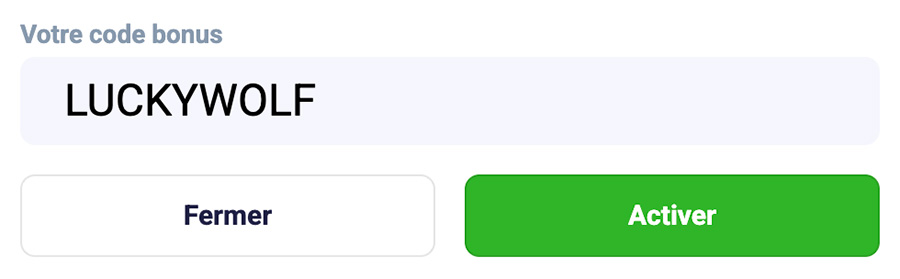 code bonus lucky treasure