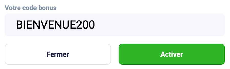 code promo avec dépôt lucky treasure