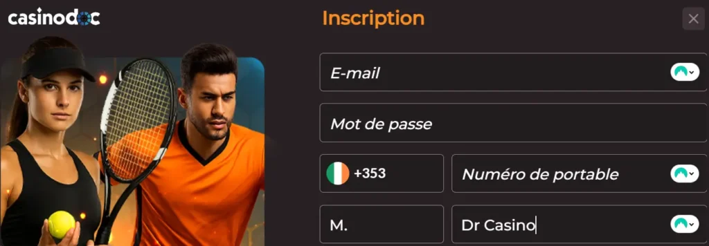 inscription étape 3 maxibet casino