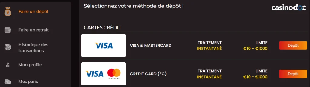 inscription étape 5 maxibet casino