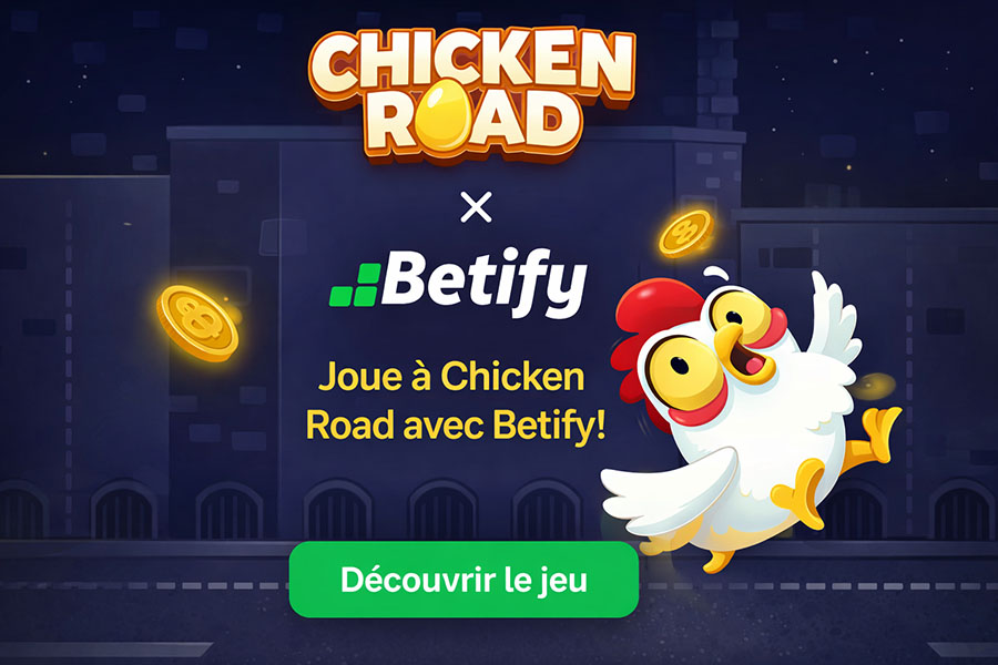 Joue a chicken road avec betify