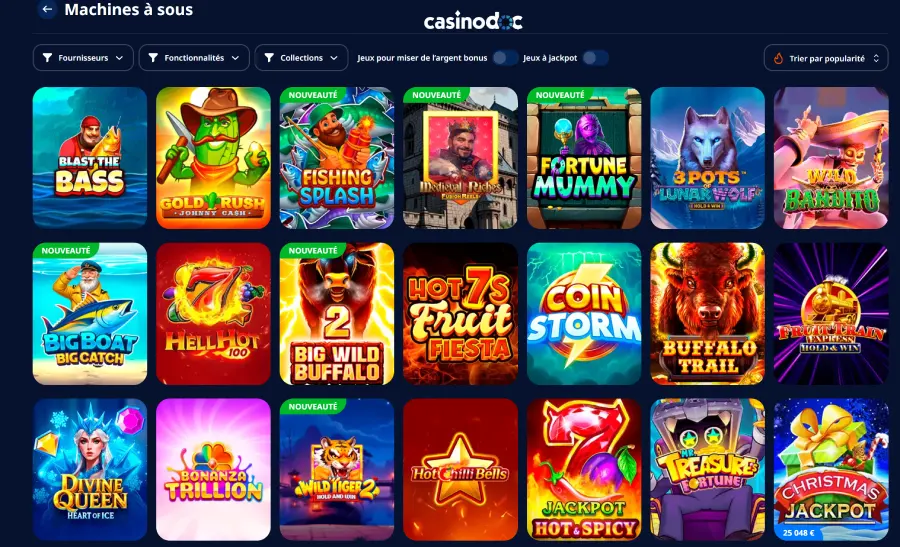 Machines à sous Nika Casino