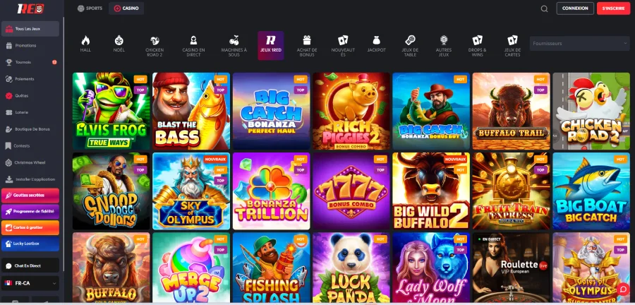 Meilleurs casinos en ligne au Canada 1Red