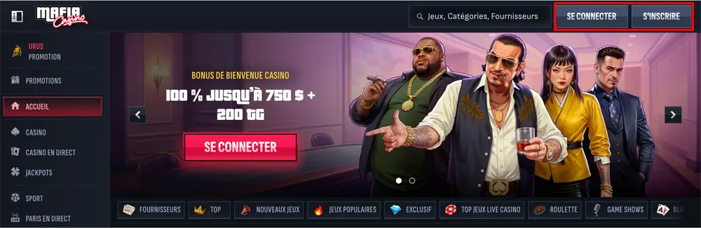accéder au casino choisi