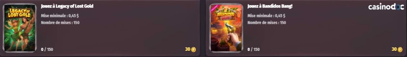 défis dragonia casino