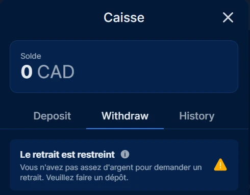 retrait onlywin étape 4