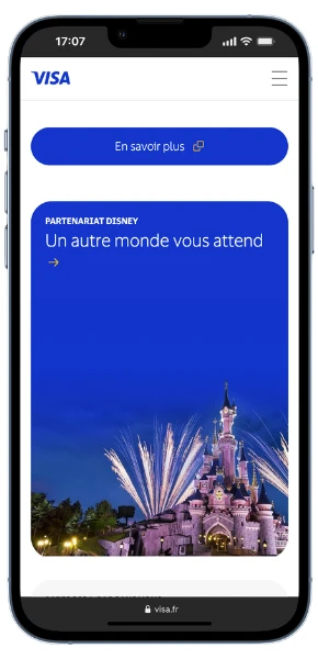 visa sur mobile