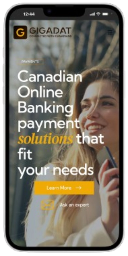 ecran acceuil gigadat sur mobile
