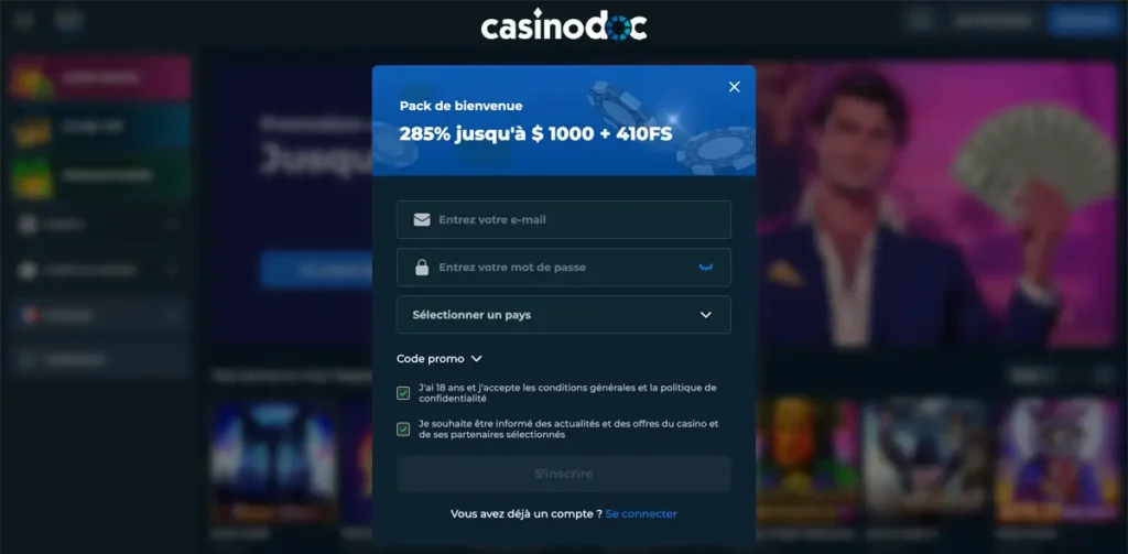 inscription étape 2 rollyspin casino