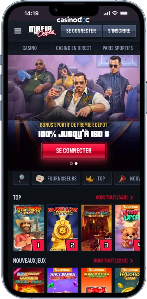 mafia casino ca sur mobile
