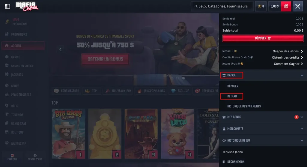 retrait étape 2 paydirect canada