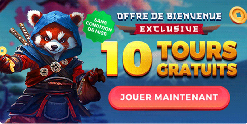 10 tours gratuits offerts sur spin dynasty