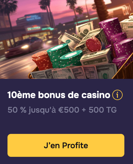 10eme bonus de casino gtbet