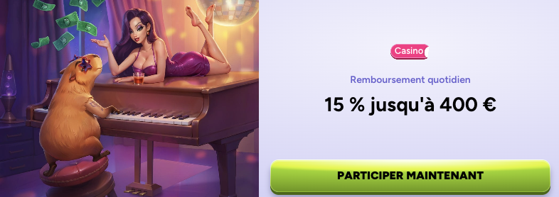 Code promo bonus cashback quotidien sur Spinbara