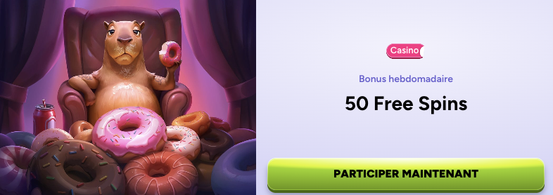 code promo du bonus hebdomadaire de Spinbara