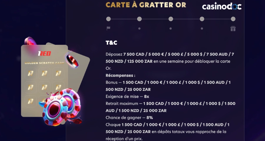 Cartes à gratter 1Red