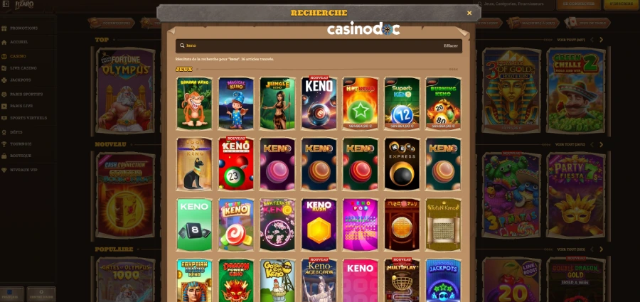 Mini-jeux sur Lizaro