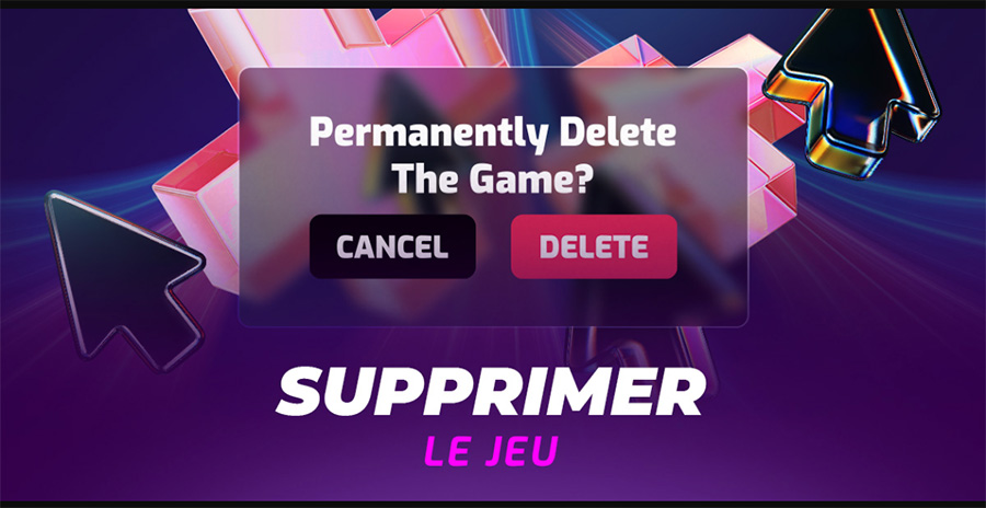 supprimer le jeu sur cosmobet