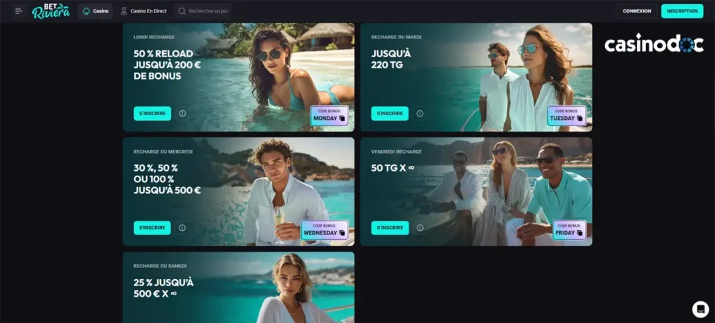 autres promotions betriviera casino