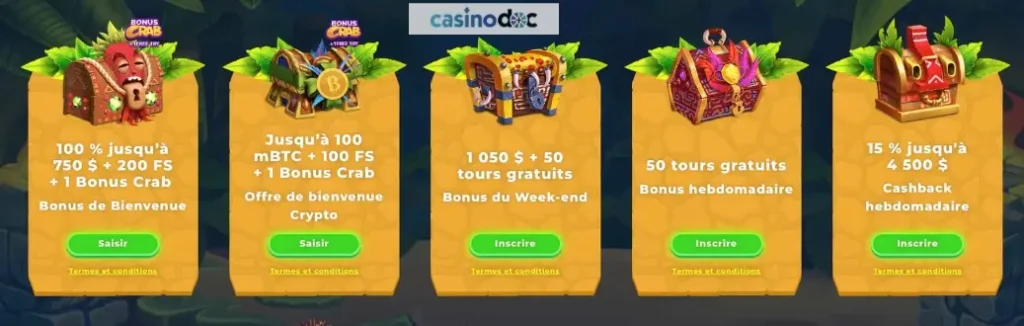 autres promotions wazamba