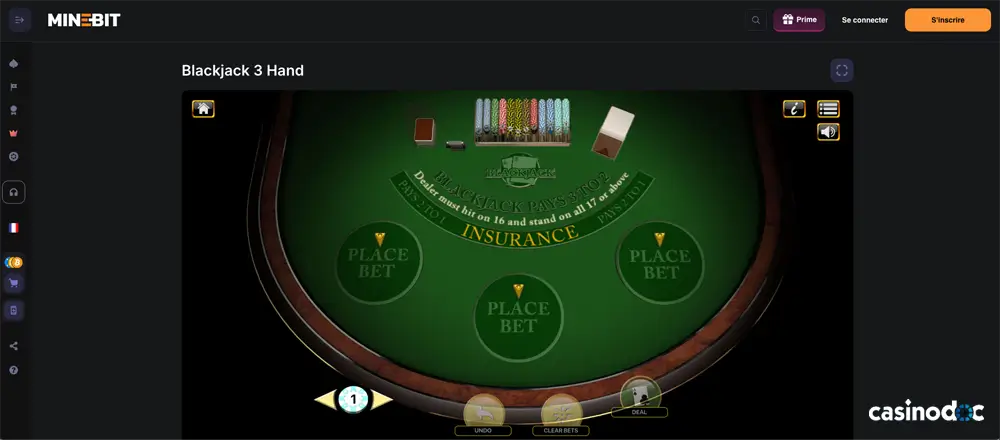 blackjack minebit