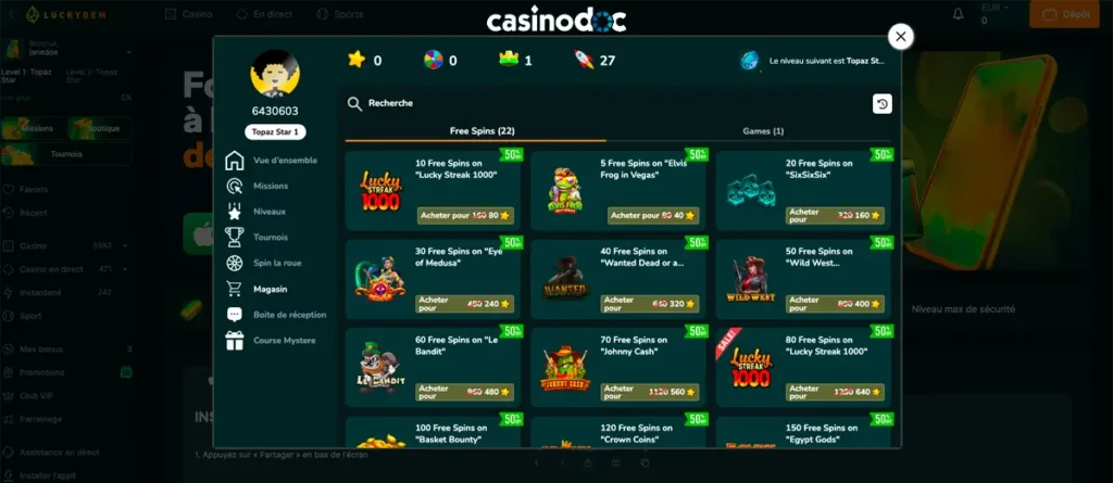 boutique luckygem casino