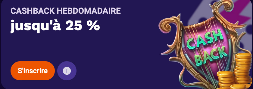 cashback hebdomadaire liraspin
