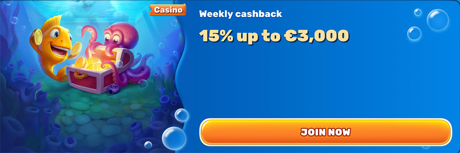 cashback hebdomadaire spinfin