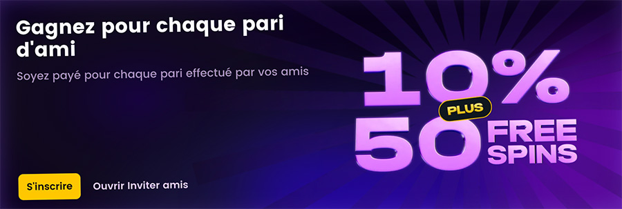 Gagnez pour chaque pari d'ami