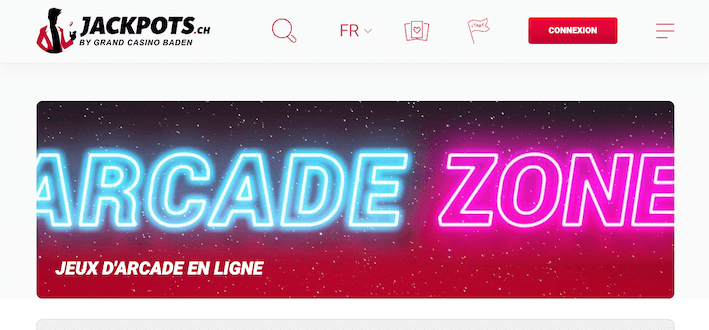 section arcade du casino en ligne suisse jackpot.ch