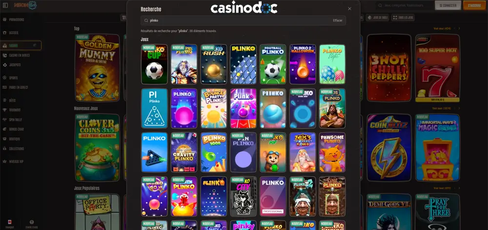 mini jeux neon 54