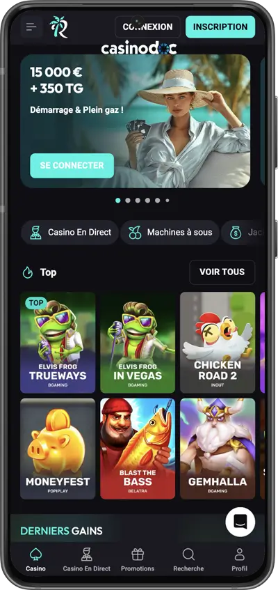 version mobile betriviera casino