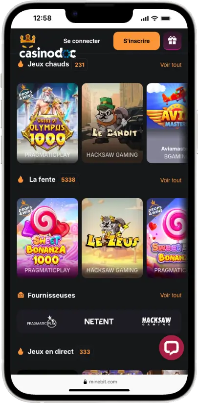version mobile minebit