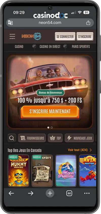 version mobile neon 54